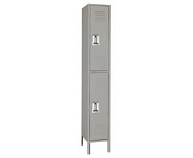 Double Tier Steel Lockers-H5252SUGRAY