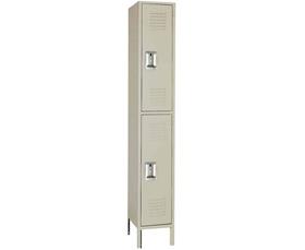 Double Tier Steel Lockers-H5252SUPUTTY
