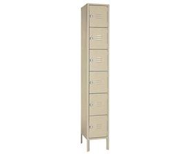 Six Tier Steel Lockers-H5332PUTTY
