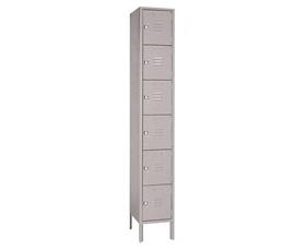 Six Tier Steel Lockers-H5362SUGRAY