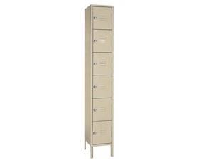 Six Tier Steel Lockers-H5362PUTTY