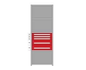 Modular Drawers For 36" Wide Lyon Industrial Clip Shelving - HDDJ115015