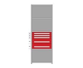 Modular Drawers For 36" Wide Lyon Industrial Clip Shelving - HDDJ115016