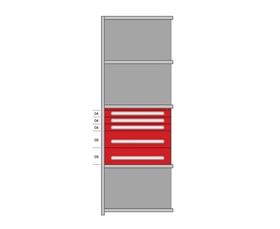 Modular Drawers For 36" Wide Lyon Industrial Clip Shelving - HDDJ115016A