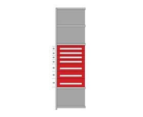Modular Drawers For 36" Wide Lyon Industrial Clip Shelving - HDDJ115026A