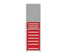 Modular Drawers For 36" Wide Lyon Industrial Clip Shelving - HDDJ115035