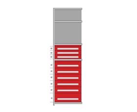 Modular Drawers For 36" Wide Lyon Industrial Clip Shelving - HDDJ115036A