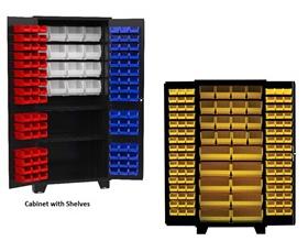 All-Welded 14 Gauge Bin Cabinets - HDF260