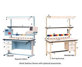 Ergonomic Base Work Stations-HEL7230CBG