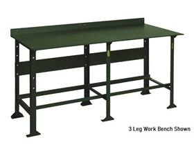 3/8" Steel Plate Top Extra Heavy Duty Workbench-H15252430