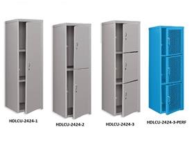 All Welded Heavy Duty Storage Cabinet Lockers-HDLCU24242PERF