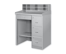 Heavy Duty/Extra Heavy Duty Filing Cabinet Desks-HFCD2839CL