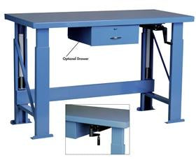 Ergonomic Hydraulic Work Benches-HHBW3648M12