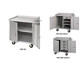 Extra Heavy Duty Mobile Cabinet Workbenches-HPC48P14244