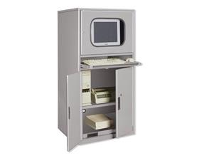 Computer Enclosure Cabinet And Low Profile Carts-HSCW3060