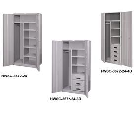 Extra Heavy Duty Wardrobe Storage Cabinets-HWSC3672243D