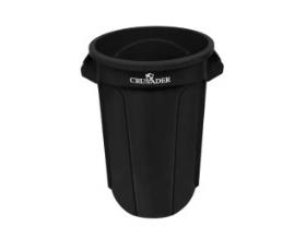 Crusader Round Trash Cans-HCTC44BLACK