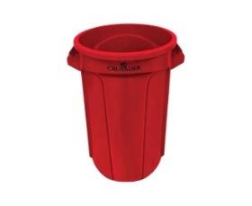 Crusader Round Trash Cans-HCTC32RED