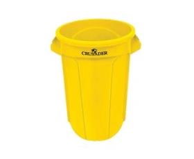 Crusader Round Trash Cans-HCTC10YELLOW