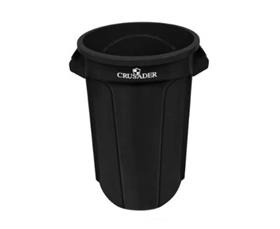 Crusader Round Trash Cans-HCTC55BLACK