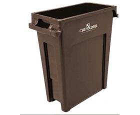 Crusader Thin Trash Cans-HCTH23BROWN
