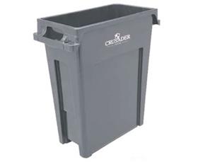 Crusader Thin Trash Cans-HCTH16GRAY