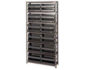 Giant Open Hopper Bin Storage System-HQSBU245BK