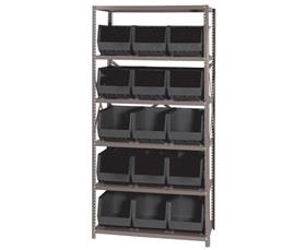 Giant Open Hopper Bin Storage System-HQSBU260BK