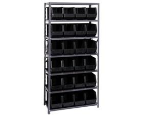 Giant Open Hopper Bin Storage System-HQSBU265BK