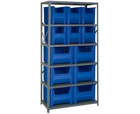 Shelving Units With Stackable Storage Bins-HQSBU600800B