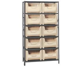 Shelving Units With Stackable Storage Bins-HQSBU700I