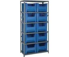 Shelving Units With Stackable Storage Bins-HQSBU800B