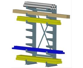 Quiktree® Light-Medium Duty Cantilever Racks-HQT501D72