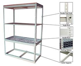 Space Plus USA Rivet Shelving-HRSDR36