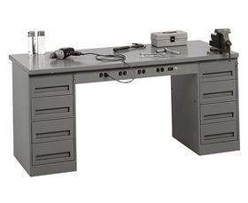 Electronic Workbenches With Modular Cabinets-HEMB13072S