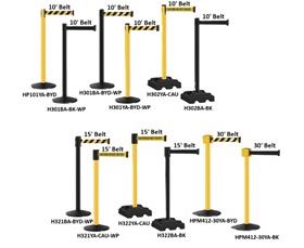 RETRACTA-BELT® Stanchions By Visiontron-HP101YABK