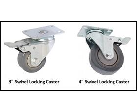 Casters For 21" And 28" Depth Drawer Cabinets-HLC3-UB