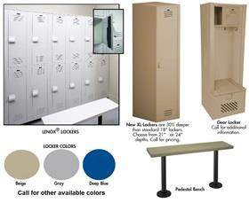 Lenox® Plastic Lockers-HLK1218603HV-202