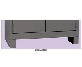 Leg Kits For DuraTough™ All-Welded Cabinets-HWC4LK-4G-CL