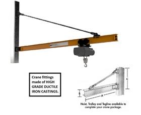 Wall Bracket - Tie Rod Jib Crane-H311-2000-10