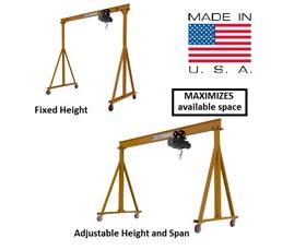 Portable Fixed & Adjustable Height Steel Gantry Cranes-H512-2000-10-7