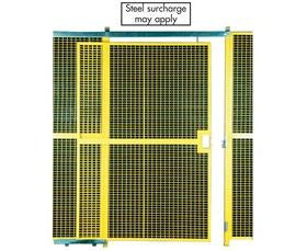 High Security Wire Partition System: Full Height Single Slide Doors-H391171