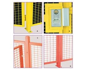 High Security Wire Partition System: Installation Components - H392031