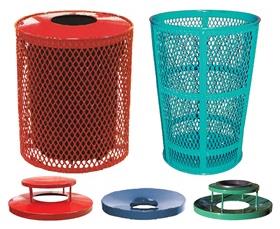 Expanded Metal Receptacles & Lids-HAB32