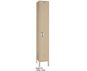Single Tier Steel Lockers - H5032-PUTTY