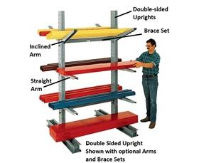 Braces For Series 1000 Medium-Duty Cantilever Racks-HM2B72