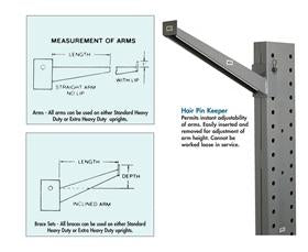 Rugged Cantilever Rack Arms-HHDSA42