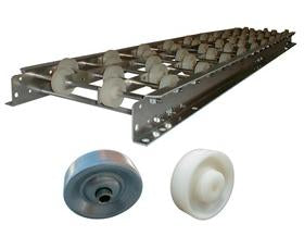 White Nylon Wheel Conveyors-H12-AFWW-16-10