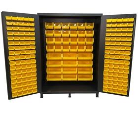 14 Gauge Heavy Duty Bin & Shelf Cabinets-F89110