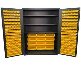 14 Gauge Heavy Duty Bin & Shelf Cabinets-F89123
